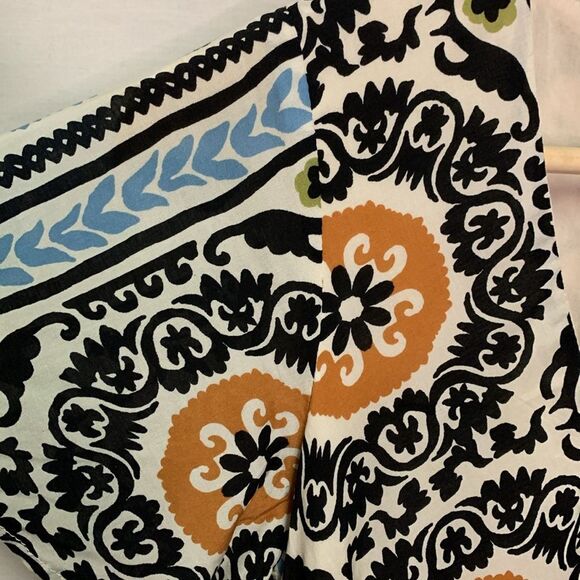 Lost + Wander Oracle Ivory Black Green Orange Wrap Print Mini Dress Size XS - Picture 11 of 13